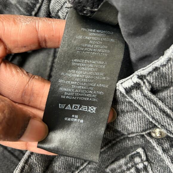 BDG Washed Out Black Stretch High Rise Flare Jeans Size 27 - Picture 9 of 9